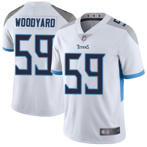 Tennessee Titans Limited White Men Wesley Woodyard Road Jersey NFL Football #59 Vapor Untouchable->youth nfl jersey->Youth Jersey